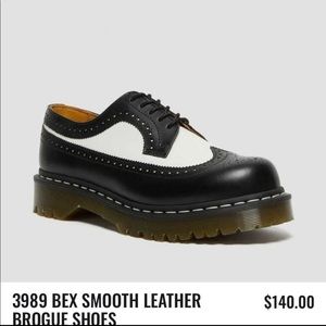 Dr. Martens Bex Smooth Leather Brogue Shoes.